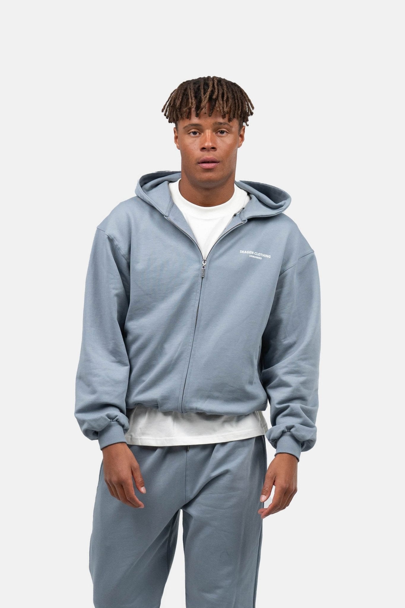 UNMARKED Zip-Hoodie Blå | Skagen-clothing.dk